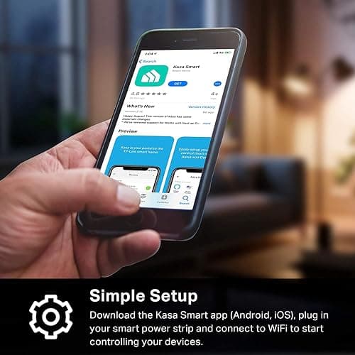 Kasa Smart Plug Power Strip by TP-Link (KP303) - Surge Protector with 3 Smart Outlets and 2 USB Ports, Works with Alexa Echo and Google Home, 2.4 Ghz Wifi Required, No Hub Required thumbnail 6