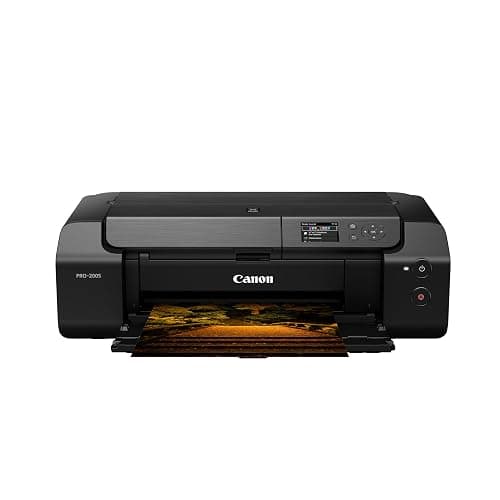 Canon PIXMA PRO-200S Professional 13" Wireless Inkjet Photo Printer with 3.0" Color LCD Monitor, 8-Color Dye-Based Ink, Black - Image 1