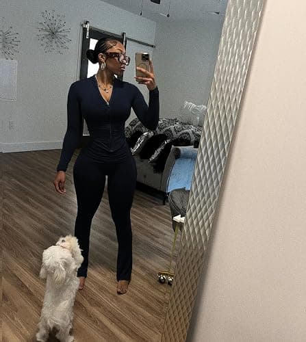 Nimsruc Two Piece Outfits For Women Workout Set Long Sleeve Tracksuit Zip Up Sweatsuits thumbnail 3