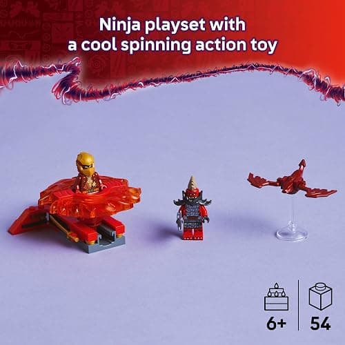 LEGO NINJAGO Kai's Dragon Spinjitzu Spinner - Spinning Blade Battle Building Toy for Kids, Boys and Girls, Ages 6+ - with 2 Minifigures - Gift Idea for Birthdays - 71823 thumbnail 3