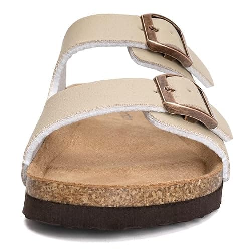 Torotto Kids Sandals Boys Girls Slide Summer Non-slip Cork Glitter Toddler Slippers with Adjustable Straps for Indoor & Outdoor thumbnail 3