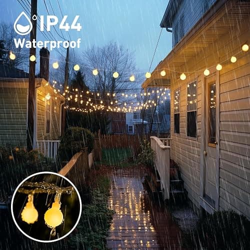 JMEXSUSS 100 LED Connectable Globe String Lights Indoor Bedroom, 33ft Warm White Christmas Lights Plug in with Remote, 8 Mode Hanging Fairy Lights Outdoor for Room Classroom Party Tree Christmas Decor thumbnail 8