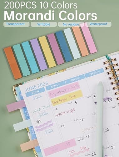 NiArt 14 Textmarker Pastell Set, Morandi Farben, Kein Durchbluten Bibelmarker & Gelstifte, Aesthetic Bible Marker mit Haftnotizen und Aufbewahrungsbox, Perfekt für Journal, Bibel, Schulbedarf thumbnail 6