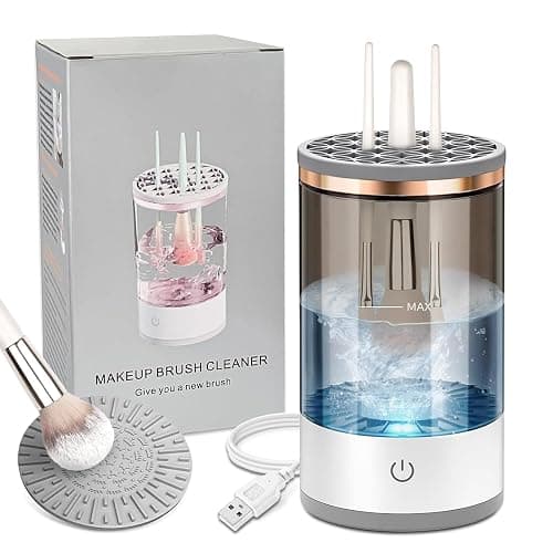 Electric Makeup Brush Cleaner - Efficient Electric Makeup Brush Cleaner Machine for Thorough Brush Cleaning, Ideal for Makeup Artists & Enthusiasts - Image 1