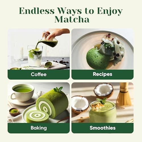 Venture Pal 100% Pure Premium Ceremonial Grade Matcha Powder, First Harvest Green Tea Powder - First Harvest, Vegan, Gluten-Free, No Additives, (30g/1.06oz） thumbnail 8