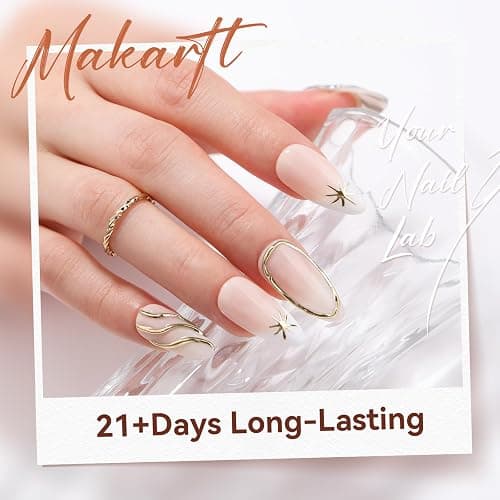 Makartt Chrome Gel Nail Polish Set: Metallic Gel Nail Polish, Silver and Gold 3D Metal Painting Gel for Nail Art Soak off UV/LED Glossy Mirror Effect Nail Gel for Home Salon DIY Manicure（2pcs） thumbnail 5