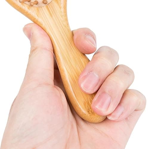 4 PCS Bamboo Hair Brushes Set,Boar Bristle and Detangling Combs,Hair Care Tools with Natural Bristles, Birthday Gift for Family Friend Women Men Mother Hairbrush Kit thumbnail 4
