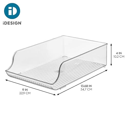 iDesign Plastic Water Bottle Organizer, Clear, 2-Pack | For Fridge, Bottle Holder, For Kitchen and Pantry thumbnail 3