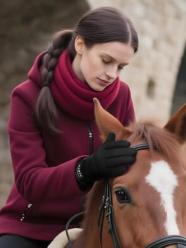 FitsT4 Sports Horse Riding Gloves Winter Equestrian Gloves Women Ladies Touchscreen for Outdoor Horseback Biking Cycling thumbnail 5
