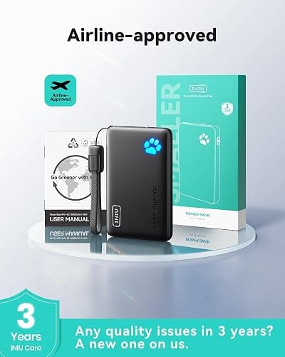 INIU Power Bank, Slim 45W Fast Charging Portable Charger with USB C Cable, 10000mAh Battery Pack, Small Travel Essentials Powerbank, Portable Phone Charger for iPhone 17 16 Samsung S25 S24 Google etc thumbnail 7