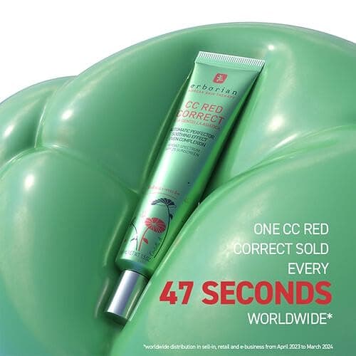 Erborian CC Red Color Correcting SPF 25 Green Pigment Cream, Neutralizes Redness, Calms Skin, Lightweight, Tone‑Perfecting Primer, Korean Skincare thumbnail 7