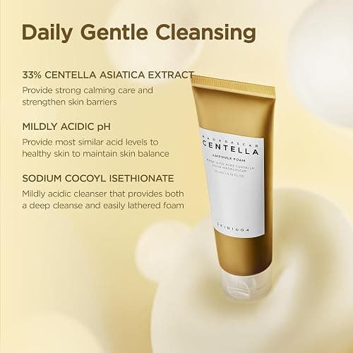 SKIN1004 Madagascar Centella Ampoule Foam, 4.23 fl.oz, Korean Face Cleanser & Makeup Remover with Centella Asiatica, Gentle Daily Cleanser for Soft Skin, Korean Skin Care thumbnail 4