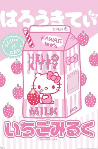 Hello Kitty: 20 Kawaii Tokyo - Milk Wall Poster, 34L" x 22.4W", Unframed Version - Image 1