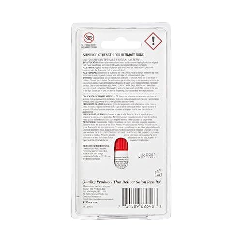 KISS PowerFlex Maximum Speed Nail Glue - Fast Drying Adhesive for Glue-On Nails & Repairs with Nozzle Tip Applicator, Ideal for Tips & Wraps, Net Wt. 0.10 oz (3g) thumbnail 7