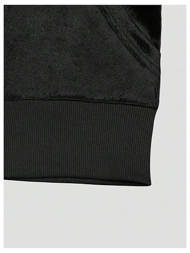 SOLY HUX Women's Zip Up Cropped Hoodies Sweatshirt Long Sleeve Casual Velvet Jacket with Pockets thumbnail 4