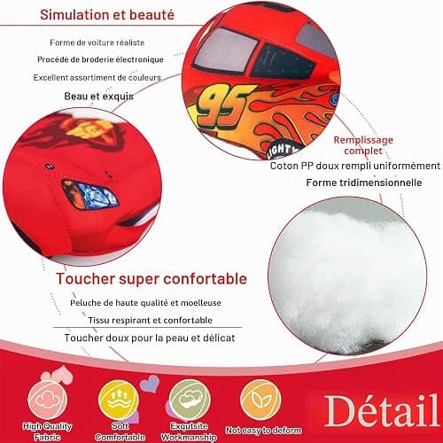 Voiture Carss Jouet en Peluche de Voiture Peluche Car 25cm Peluches Carss | Poupée en Peluches de Course de Voitures de Dessin Animé de Ldéal pour Jouer Collectionner et Câliner Car Jouet Doudou carss thumbnail 3
