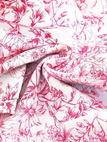 Narecte Summer Dresses for Women,Tie Halter Mini Dress,Floral Print Short Dress,Ruffle Trim Casual Dresses thumbnail 5