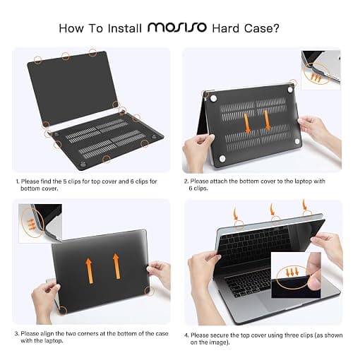 MOSISO Compatible with MacBook Air 15 inch Case 2025 2024 2023 Release M4 A3241 M3 A3114 M2 A2941, Plastic Hard Shell&Carrying Sleeve Bag&Keyboard Cover&Webcam Cover&Screen Protector, Lavender Gray thumbnail 3
