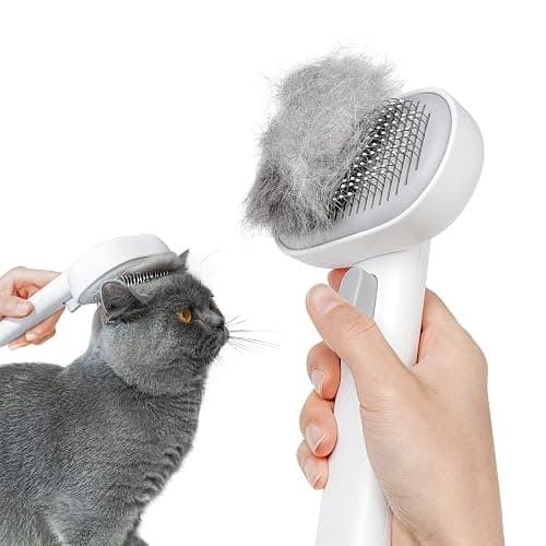Aumuca Cat Brush for Shedding, Cat Brushes for Indoor Cats, Cat Brush for Long or Short Haired Cats, Cat Grooming Brush Cat Comb for Kitten Rabbit Massage Removes Loose Fur - Image 1