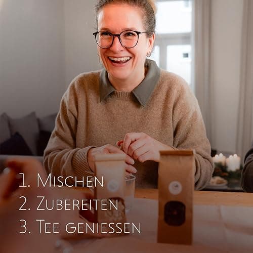 Tee Selber Mischen Set Geschenk mit Schwarztee - BIO Schwarzer Tee Geschenkset mit 7 leckeren Tee-Sorten zum DIY Teemischung Selber Machen thumbnail 6