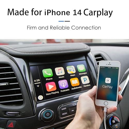 6ft USB A to Lightning Cable for iPhone 14, Carplay Cable Compatible for iPhone 14 pro max,13 Plus,SE 2nd/12/11/Xs/XR, Fast Charging Power Cord for AirPods 4, AirPods Pro (2nd/3rd gen) Charger cable thumbnail 3
