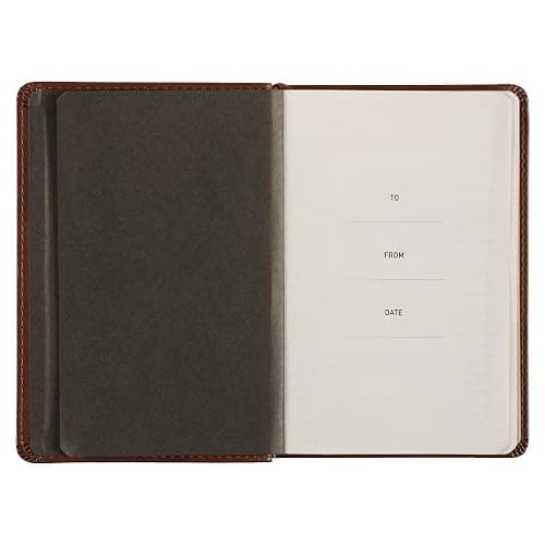 One Minute with God for Men 365 Devotions, Brown Faux Leather Flexcover thumbnail 3