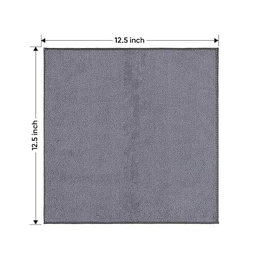 HOMEXCEL Microfiber Cleaning Cloth 12 Pack, 12.5 x 12.5 inch Microfiber Towels for Cars, Ultra Absorbent Washing Cloth, Lint Free Streak Free Cleaning Rags for Car, Kitchen, and Window (Grey) thumbnail 2