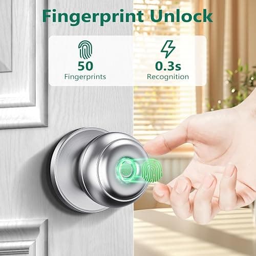 Fingerprint Door Knob thumbnail 3