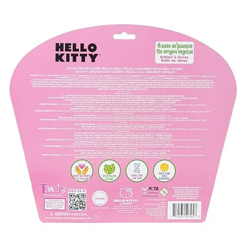 Hello Kitty 10 Piece Plant Based Lip Gloss, Girls Party Favors, First Makeup Set for Girl, Perfect for Parties, Sleepovers, and Birthday Gifts, Ages 3+, by Townley Girl thumbnail 9