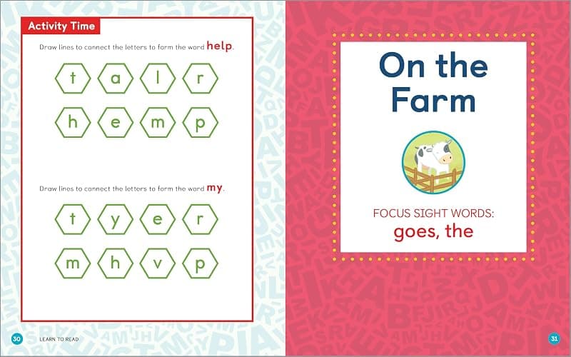 Learn to Read: Sight Words Storybook: 25 Simple Stories & Activities for Beginner Readers thumbnail 2