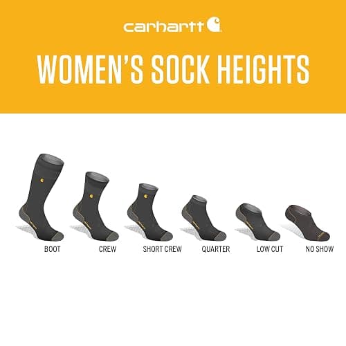 Carhartt Women's SC8212W Women's Heavyweight Synthetic-Wool Blend Crew Sock 2-P thumbnail 2