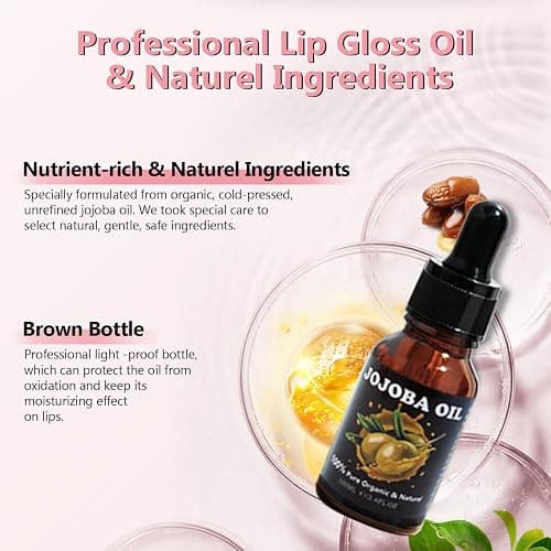 TSVATE Lip Gloss Making Kit, Lip Gloss Kit, Diy Lipgloss Set, Fun Make Your Own Lipgloss Kids Lip Gloss for Girls, Women, Moisturizing Lip Gloss Base, Jojoba Oil, Tubes, Gift for Her thumbnail 4