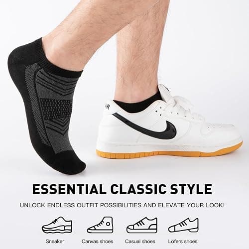 EverKnits 30 Pairs Lightweight Ankle Socks Men/Women - Breathable Bulk Thin Low Cut Socks Value Pack thumbnail 3