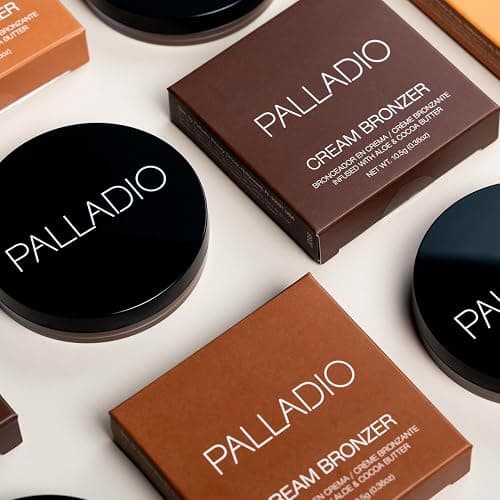 Palladio Cream Bronzer for Face & Skin, Creates a Sun Kissed Glow, Infused with Aloe & Cocoa Butter, Buildable Coverage, Vegan Formula, Cruelty Free, Suitable for All Skin Types, (Caramel Latte) thumbnail 9