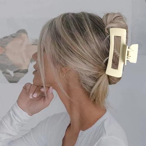 Bmobuo 5 Inch Extra Large Claw Clips for Strong Hold - XL Jumbo Matte Hair Clips 4PCS Oversized Giant Clips for Long Curly Hair for Women thumbnail 4