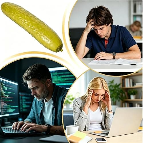 Pickle Squishy, Jumbo Squishy, Giant Pickle Squishy Fidget Toy, Slow Rebound Stress Reliever for Adults, Soft Texture and Funny Design for Office, Home (0A) thumbnail 5