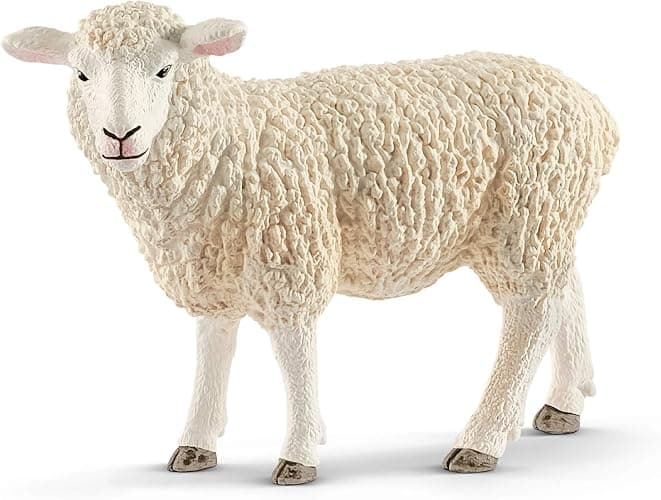 Schleich Farm World, Realistic Farm Animal Toys for Kids and Toddlers, Sheep Toy Figurine, Ages 3+ - Image 1