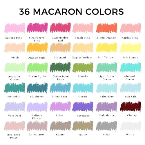 Artecho Macaron Oil Pastels Set of 36 Colors (10 x 70 mm) | Soft Oil Pastels, Art Painting, Drawing, Blending thumbnail 3