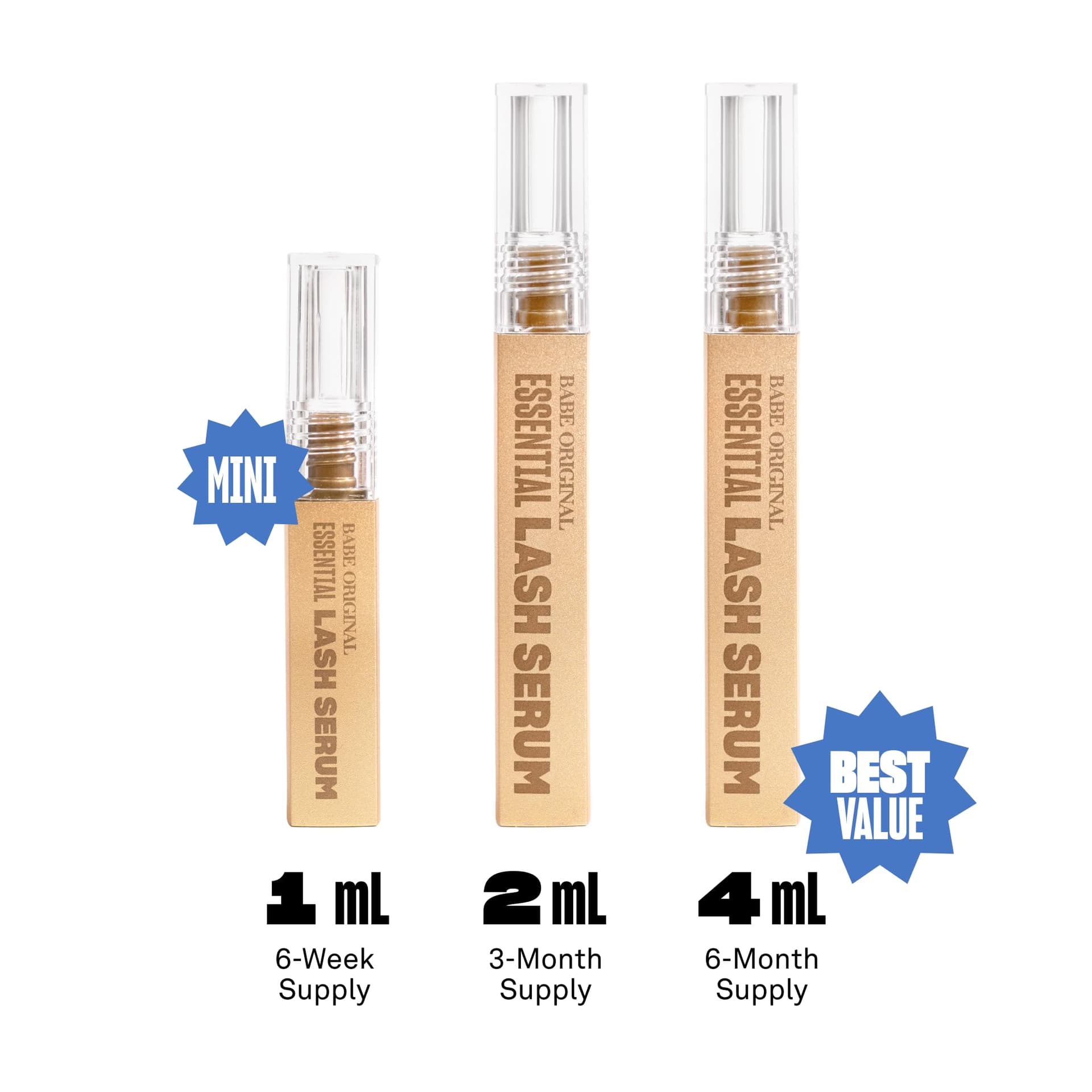 Babe Original Babe Lash Serum - Fuller & Longer Looking Eyelashes, Clear Essential Serum for Natural Lashes and Lash Extensions, 2mL, 3-month Supply thumbnail 6