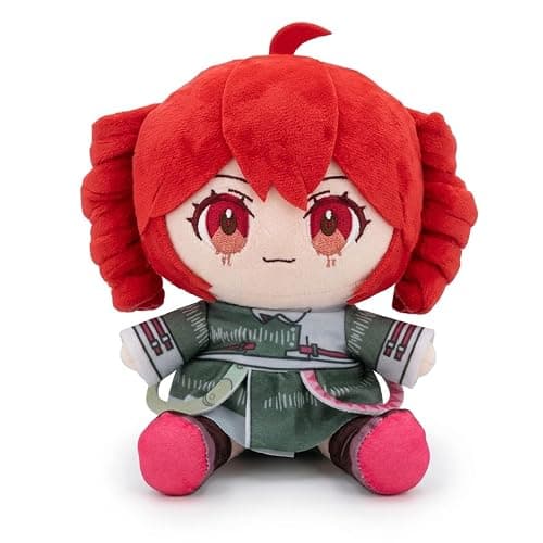 Pink Drill Twin Tail Virtual Singer Collectible Plush 22cm, Cute Anime Plush Character with 3D Twin-Drill Hair, Pink and Green Outfit Figure Stuffed, Soft Anime Plushie Pillow Gift for Fans - Image 1