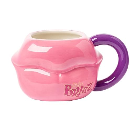 Silver Buffalo Bratz Lips Ceramic 3D Sculpted Mug, 20 Ounces - Image 1