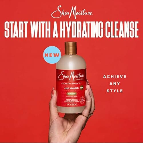 SheaMoisture Curl Stretch Shampoo, Conditioner, Volume Cream, and Refresher Spray with Kalahari Melon Oil and Hyaluronic Serum - Hydrates, Repairs Breakage, Detangles, Minimizes Shrinkage, 4 Pack thumbnail 5