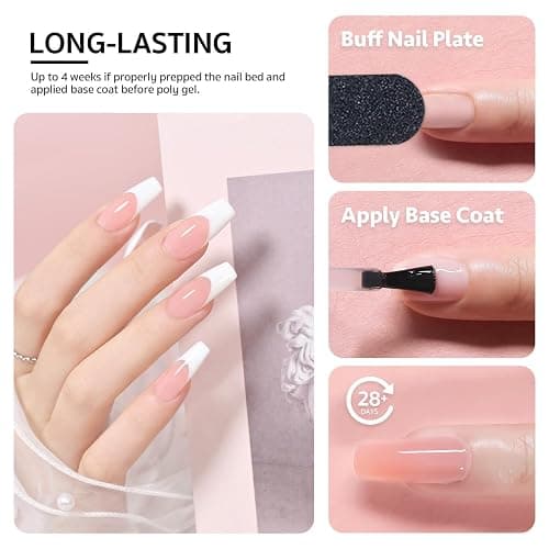 gaoy polygel - clear pink thumbnail 4