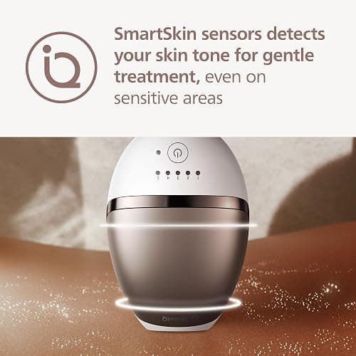 Philips Lumea 8000 Series IPL Hair Removal Device, Permanent Laser Hair Reduction for Women & Men, Easy and Comfortable Use at Home, SenseIQ, 3 Attachments for Body, Face, Intimate, BRI937/03 thumbnail 6