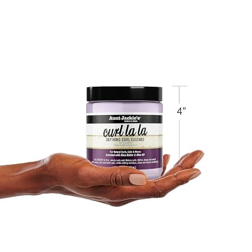 Aunt Jackie's Curl La La, Lightweight Curl Defining Custard, Enriched with Shea Butter & Olive Oil, Basic, 15 Ounce thumbnail 4