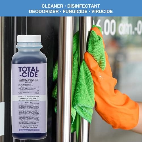 ForPro Total-Cide Disinfectant Solution, 2X Concentrated Formula, Hospital Grade Sanitizer & All Purpose Cleaner, 16 Fl Oz thumbnail 5