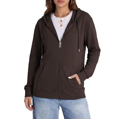 Witsmile Zip Up Hoodie Women Oversized Hooded Sweatshirt Soft Knit Jacket Loose Casual Fall Outfits Trendy Clothes 2026 - Image 1