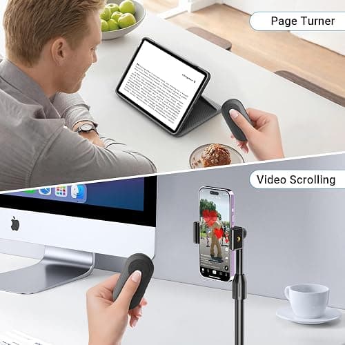 Wireless Camera Remote Control with Zoom for iPhone & Android, Bluetooth Camera Remote Shutter with Front/Rear Camera Switch for Photo & Video, Smartphone Bluetooth Clicker for TikTok. thumbnail 6