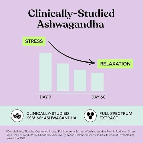 Lemme Chill Stress Relief Gummies with 300mg KSM-66 Ashwagandha, Lemon Balm, Passionflower & Goji to Support Relaxation, Healthy Cortisol & Sleep - Gluten-Free, Non-GMO, Mixed Berry (60 Count) thumbnail 4