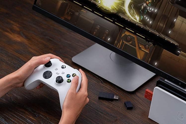 8BitDo Wireless USB Adapter 2 for Switch/Switch 2, Windows PC, Mac & Raspberry Pi, Compatible with Xbox Series X & S Controller, Xbox One Bluetooth Controller, Switch Pro and PS5 Controller (Black) thumbnail 6